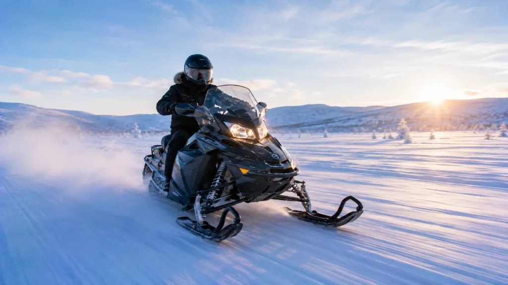 Paseo motos de nieve en Laponia